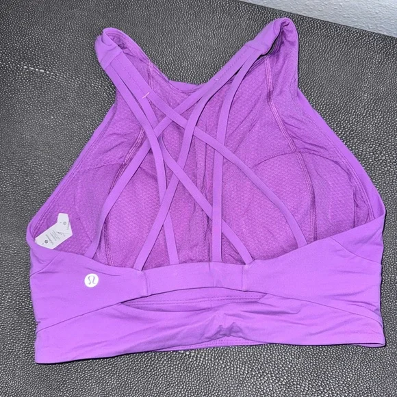 Lululemon MATCHING SET Bubblegum Pink Halter Bra and Leggings Sz 8 - Picture 3 of 9